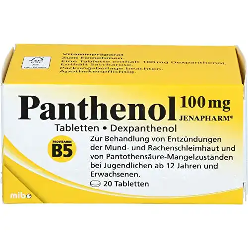 Panthenol 100 mg Jenapharm Tabletten 20 Stück