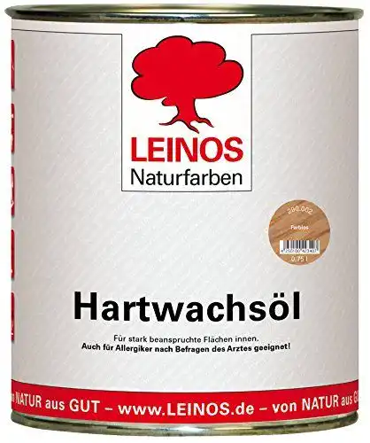 Hartwachsöl Leinos Naturfarben 290 002 Farblos 0,75 Liter