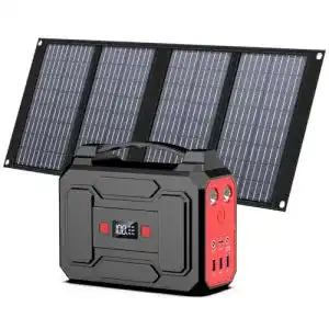 Powerstation mit Solarpanel 99Wh/27000mAh tragbare Stromversorgung
