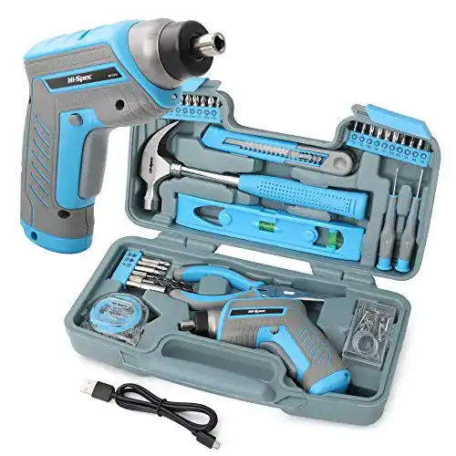 Akkuschrauber-Set Hi-Spec 35-teiliges Werkzeugset in Blau