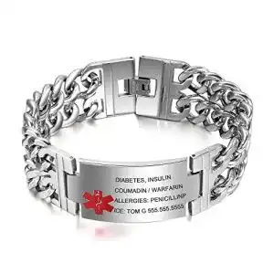 Notfallarmband Grand Made – Personalisierte medizinische Alert ID