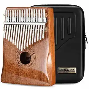 Kalimba Moozica 17 Tasten Daumenklavier aus massivem Mahagoniholz