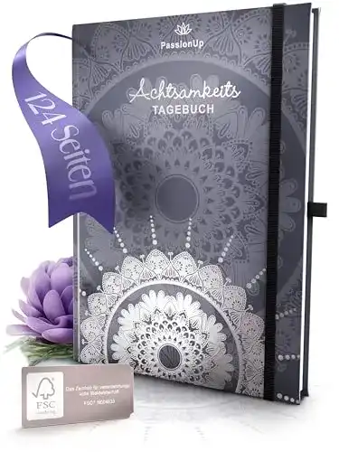 Hardcover-Notizbuch Passionup Achtsamkeits-Tagebuch für Erwachsene