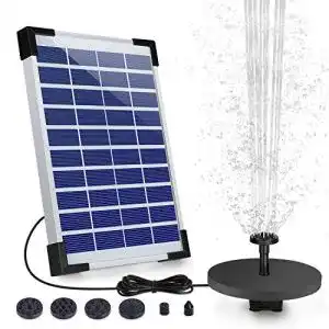 Solar-Springbrunnen AISITIN mit 5,5 W Solar Teichpumpe