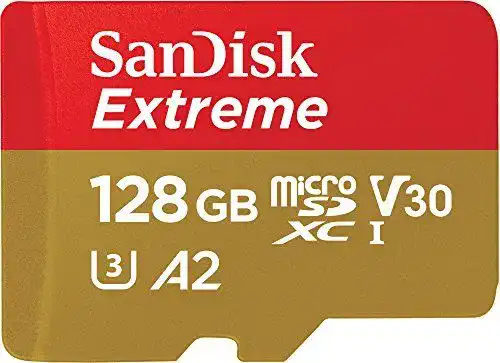 SanDisk Extreme microSDXC UHS-I Speicherkarte 128GB für Actioncams und Drohnen