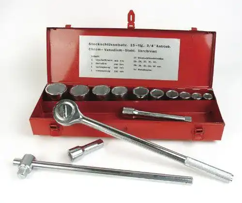 Steckschlüsselsatz 3/4 Zoll von Brüder Mannesmann, 15-teilig