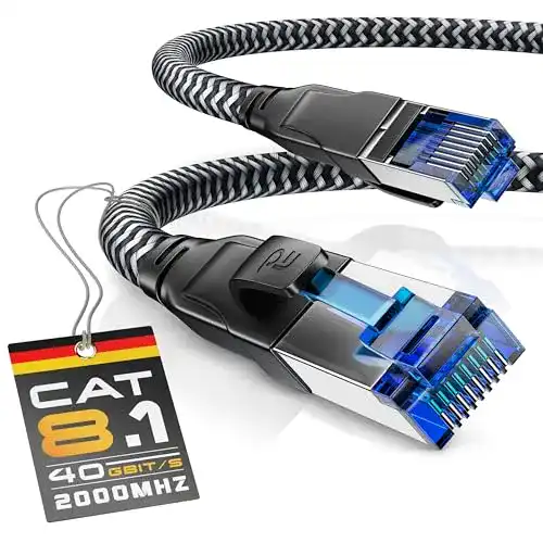 Netzwerkkabel CSL Computer CAT 8 40 Gbit/s 15 m