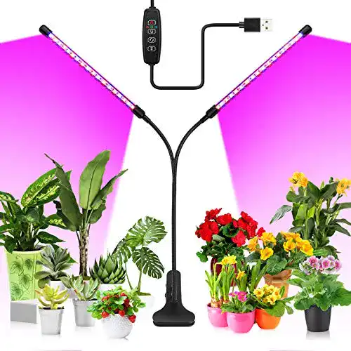 KOOSEED LED Pflanzenlampe mit Vollspektrum Licht für Pflanzenwachstum
