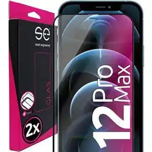 Panzerglas für iPhone 12 Pro Max mit Installationshilfe und 9H Schutz