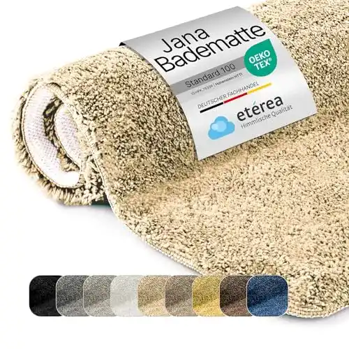Rutschfeste Badematte etérea Jana 80×50 cm waschbar