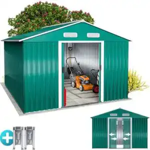 Metallgerätehaus Gardebruk XXXL mit 8m² Stauraum und Haken