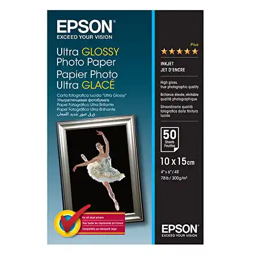 Epson C13S041943 Ultra Glossy Fotopapier für Fotoausdrucke