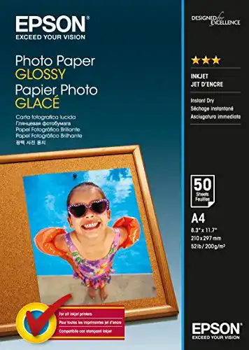 Epson Fotopapier glänzend A4 50 Blatt Packung