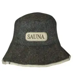 Saunahut GMMH mit Sauna Stickerei aus 100% Filz