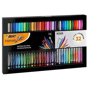 BIC Intensity Fineliner Filzstifte mit feiner und mittlerer Spitze