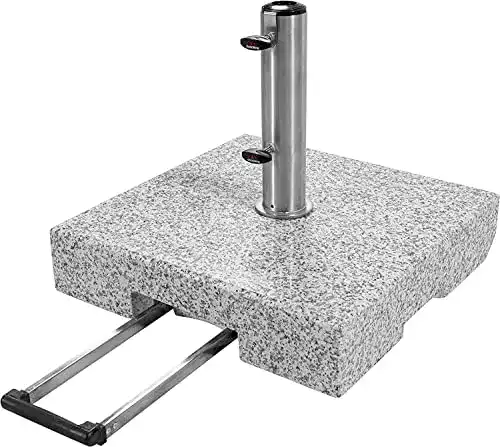 Schirmständer Doppler SL-AZ Granit mit Ausziehgriff, 72 kg, grau