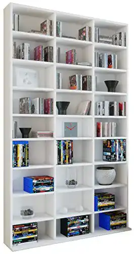 Bücherregal VCM Holz für CDs und DVDs – Standregal und Medienregal