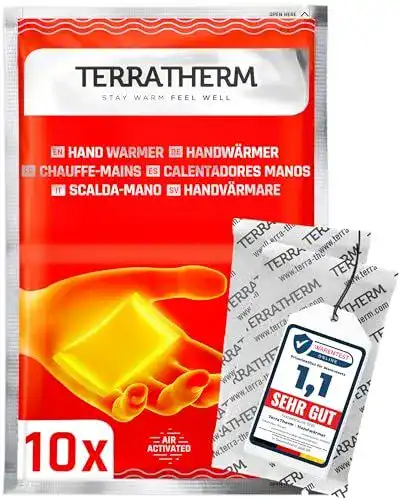 Taschenwärmer TerraTherm Handwärmer, luftaktiviert mit 12 Stunden Wärme