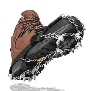 VANPO Steigeisen für Bergschuhe mit 26 Edelstahlzähnen