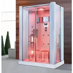 Dampfdusche und Infrarotsauna-Kombination mit LED-Beleuchtung