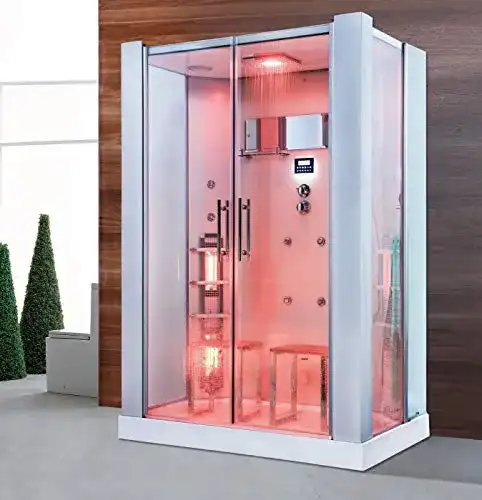 Dampfdusche und Infrarotsauna-Kombination mit LED-Beleuchtung