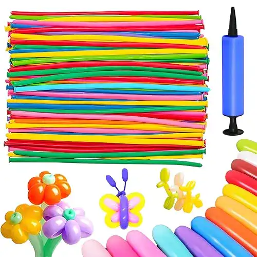 Modellierballons Youyike – 50, 100 oder 200 Stück Latex Ballons mit Pumpe