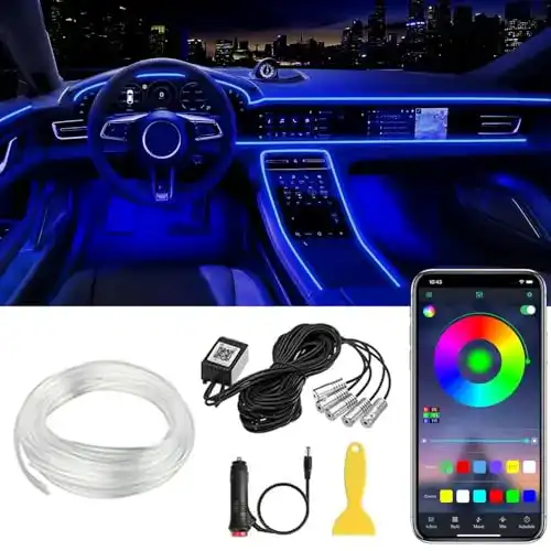 Auto LED Innenbeleuchtung mit RGB-Fernbedienung und App-Steuerung