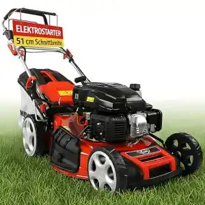 Hecht 5-in-1 Benzin Rasenmäher mit kraftvollem Motor
