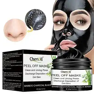 Aktivkohle Gesichtsmaske Cherioll für Mitesser und Hautreinigung