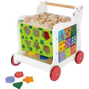 Lauflernwagen Small Foot 11841 aus Holz mit Bärenmotiv