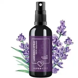 Kissenspray Alpenherz Lavendelspray 100 ml mit ätherischem Lavendelöl
