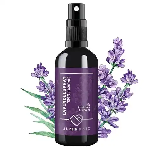Kissenspray Alpenherz Lavendelspray 100 ml mit ätherischem Lavendelöl