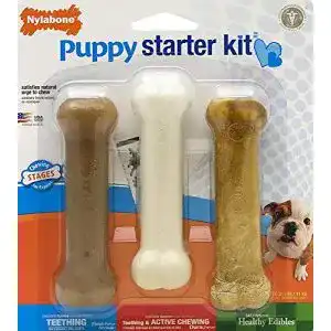 Welpenspielzeug Nylabone Kauspielzeug für Welpen Starter Kit, 3-teilig
