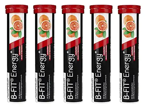 Vitamin-Brausetabletten B-FIT Energy mit Guarana, Taurin und Grüntee