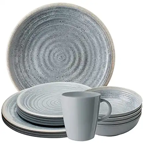 Melamin-Geschirr Sundream Camping Set 16-teilig