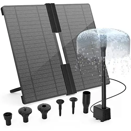 Solar Teichpumpe AISITIN 20W für Gartenbrunnen