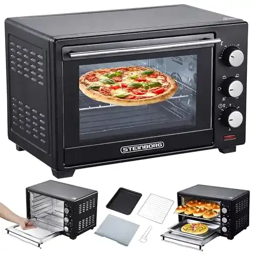 Minibackofen Steinborg 25 Liter mit Ober-/Unterhitze und Konvektion