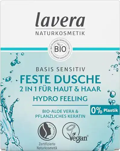 Lavera Feste Duschseife 2 in 1 Hydro Feeling Basis Sensitiv