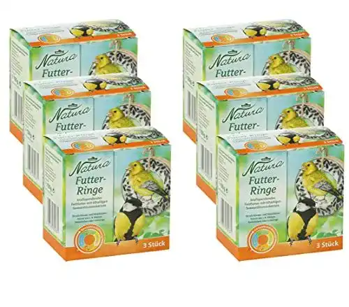 Dehner Natura Wildvogelfutter-Ringe, 6 x 3 Stück, 900 g