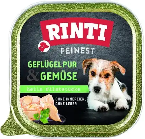 Rinti Hundefutter Feinest Geflügel und Gemüse im Vergleich