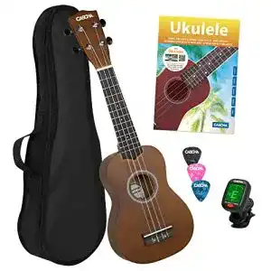 Sopran-Ukulele Set von CASCHA für Anfänger und Fortgeschrittene