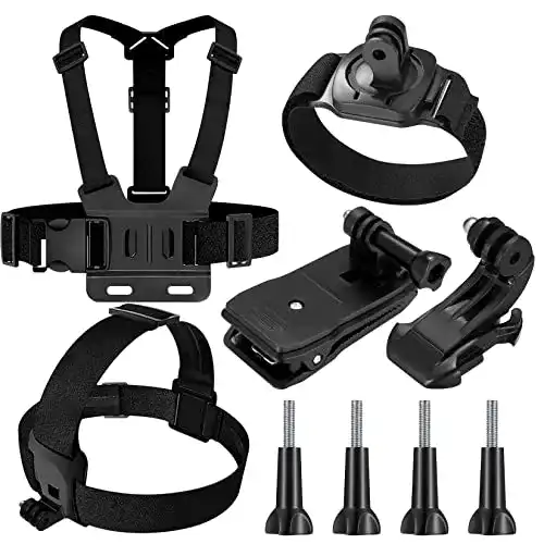 Brustgurt für GoPro und Actionkameras im 9-in-1 Set