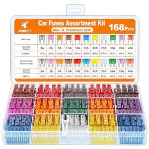 Jorest 168-teiliges Kfz Sicherung Set mit Mini und Standard Sicherungen