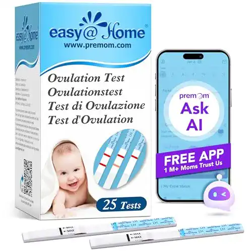 Ovulationstest Easy@Home – 25 Fruchtbarkeitstest für Kinderwunsch