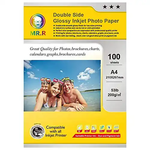 Fotopapier MR.R 200g/m² 100 Blatt A4 Beidseitig Glänzend