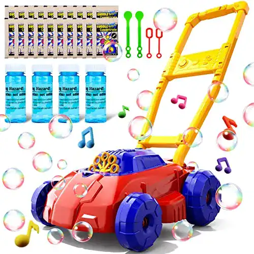 Seifenblasen-Rasenmäher Doloowee für Kinder Spielzeug mit Blasenfunktion
