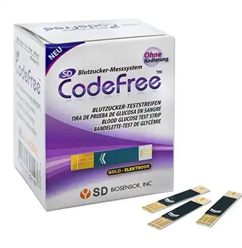 Glukose-Teststreifen CodeFree für Blutzuckermessung, 50 Stück