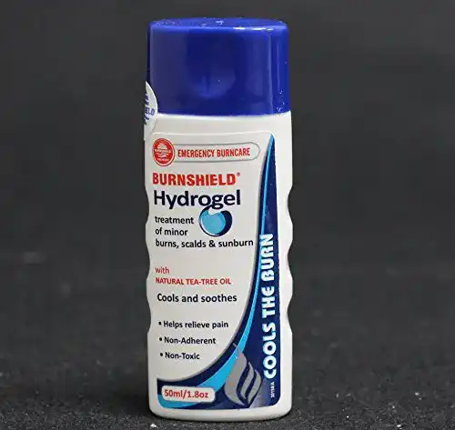 Burnshield Hydrogel mit Teebaumöl zur Behandlung von Hautverletzungen