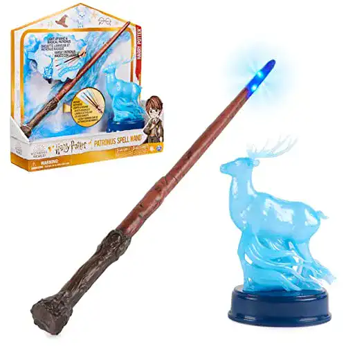 Interaktiver Harry Potter Zauberstab mit Patronus-Figur und Licht- und Geräuscheffekten
