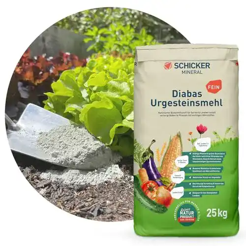 Urgesteinsmehl Schicker Mineral Diabas fein Pulver 25 kg